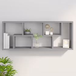 VidaXL 815847 shelve Wood Grey - Additional view 8