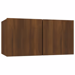vidaXL Hanging TV Cabinet Entertainment Centre Wall TV Unit Wall TV Stand - Brown oak, 1