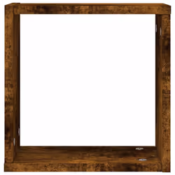 vidaXL Wall Cube Shelves Floating Rack Storage Shelf Display Shelf Wall Shelf - smoked oak, 6 pcs - Additional view 5