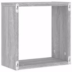 vidaXL Wall Cube Shelves Floating Rack Storage Shelf Display Shelf Wall Shelf - grey sonoma, 2 pcs - Additional view 7