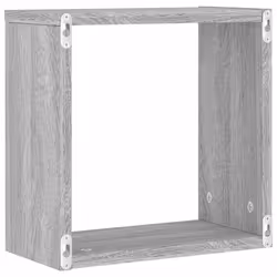 vidaXL Wall Cube Shelves Floating Rack Storage Shelf Display Shelf Wall Shelf - grey sonoma, 6 pcs - Additional view 7