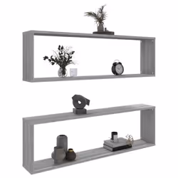 VidaXL 815909 shelve Wood Grey - Additional view 8