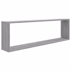 vidaXL 2/4/6x Wall Cube Shelves Engineered Wood CD Wall Cabinet Multi Colours - grey sonoma, 4 pcs - Additional view 4
