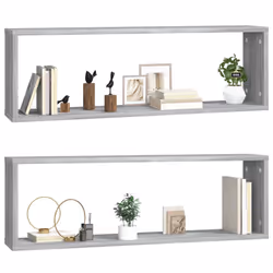 VidaXL 815918 shelve Wood Grey - Additional view 4