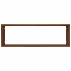 vidaXL 2/4x Wall Cube Shelves Engineered Wood CD Wall Cabinet Multi Colours - brown oak - Additional view 5