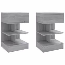 VidaXL 816044, Oak, Wood, 400 mm, 350 mm, 650 mm, 2 pc(s)