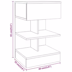 VidaXL 816045 nightstand/bedside table Oak - Additional view 8