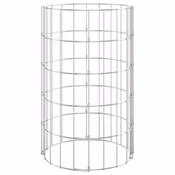 vidaXL Circular Gabion Pole Garden Gabion Basket Gabion Cage Galvanised Steel - ? 30 x 50 cm - Additional view 4