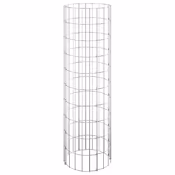 vidaXL Circular Gabion Pole Garden Gabion Basket Gabion Cage Galvanised Steel - ? 30 x 100 cm - Additional view 2