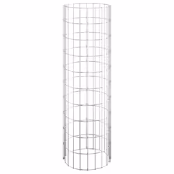 vidaXL Circular Gabion Pole Garden Gabion Basket Gabion Cage Galvanised Steel - ? 30 x 100 cm - Additional view 3