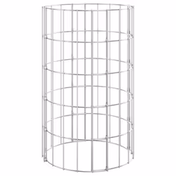 ) vidaXL 4x Circular Gabion Raised Beds Planter Basket Flower Pot Multi Sizes - ? 30 x 50 cm (3 pcs