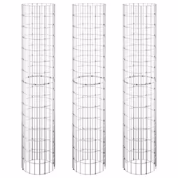 ) vidaXL 4x Circular Gabion Raised Beds Planter Basket Flower Pot Multi Sizes - ? 30 x 150 cm (3 pcs