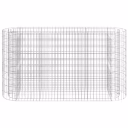 vidaXL Gabion Raised Bed Galvanised Iron Gabion Basket Flower Bed Multi Sizes - 190 x 50 x 100 cm - Additional view 2