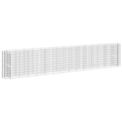 vidaXL Gabion Raised Bed Galvanised Iron Gabion Basket Flower Bed Multi Sizes - 540 x 50 x 100 cm