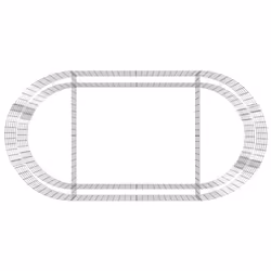 vidaXL Gabion Raised Bed Galvanised Iron Gabion Basket Flower Bed Multi Sizes - 200 x 100 x 50 cm - Additional view 5