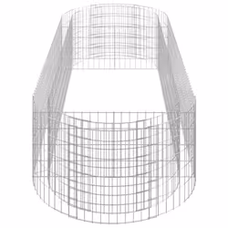 vidaXL Gabion Raised Bed Galvanised Iron Gabion Basket Flower Bed Multi Sizes - 300 x 100 x 50 cm - Additional view 4