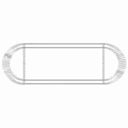 vidaXL Gabion Raised Bed Galvanised Iron Gabion Basket Flower Bed Multi Sizes - 300 x 100 x 50 cm - Additional view 5