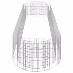 vidaXL Gabion Raised Bed Galvanised Iron Gabion Basket Flower Bed Multi Sizes - 400 x 100 x 50 cm - Additional view 4