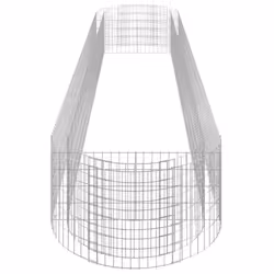 vidaXL Gabion Raised Bed Galvanised Iron Gabion Basket Flower Bed Multi Sizes - 500 x 100 x 50 cm - Additional view 4