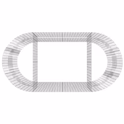 vidaXL Gabion Raised Bed Galvanised Iron Gabion Basket Flower Bed Multi Sizes - 200 x 100 x 100 cm - Additional view 5