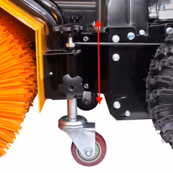 vidaXL Multifunctional Petrol-powered Sweeper 6.5 HP Broom Snow Leaf Sweeper