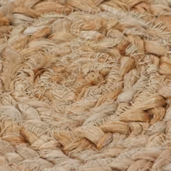 vidaXL Area Rug Living Room Floor Carpet Floor Mat Braided Design Jute Round - 210 cm