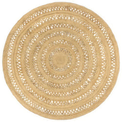 vidaXL Handmade Rug Braided Jute Home Floor Protector Carpet Mat Multi Sizes - 180 cm