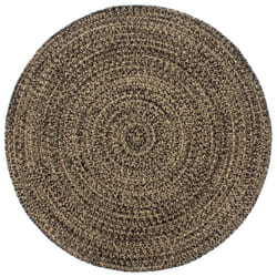 vidaXL Handmade Rug Living Room Floor Carpet Home Area Rug Floor Mat Jute - black, 8