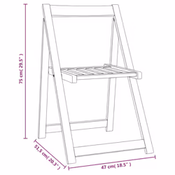 VidaXL 3104965 outdoor chair Terrace Acacia wood - Additional view 7