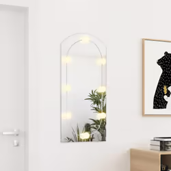 vidaXL Mirror Dressing Room Make up Vanity Mirror Bedroom Wall Mirror Glass - 90 x 45 cm - Additional view 2
