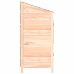 vidaXL Garden Shed Outdoor Storage House Patio Tool Organiser Solid Wood Fir - natural, 55 x 52 x 112 cm - Additional view 4