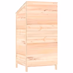 vidaXL Garden Shed Outdoor Storage House Patio Tool Organiser Solid Wood Fir - natural, 55 x 52 x 112 cm - Additional view 5