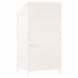 vidaXL Garden Shed Outdoor Storage House Patio Tool Organiser Solid Wood Fir - white, 55 x 52 x 112 cm - Additional view 5