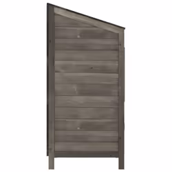 vidaXL Garden Shed Outdoor Storage House Patio Tool Organiser Solid Wood Fir - anthracite, 55 x 52 x 112 cm - Additional view 4