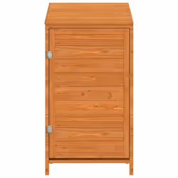 vidaXL Garden Shed Outdoor Storage House Patio Tool Organiser Solid Wood Fir - brown, 55 x 52 x 112 cm