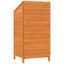 vidaXL Garden Shed Outdoor Storage House Patio Tool Organiser Solid Wood Fir - brown, 55 x 52 x 112 cm - Additional view 5