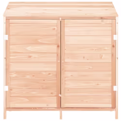 vidaXL Garden Shed Outdoor Storage House Patio Tool Organiser Solid Wood Fir - natural, 102 x 52 x 112 cm - Additional view 2