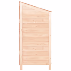 vidaXL Garden Shed Outdoor Storage House Patio Tool Organiser Solid Wood Fir - natural, 102 x 52 x 112 cm - Additional view 4