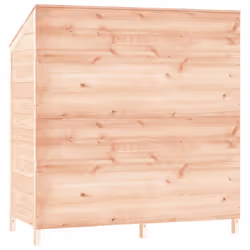 vidaXL Garden Shed Outdoor Storage House Patio Tool Organiser Solid Wood Fir - natural, 102 x 52 x 112 cm - Additional view 5