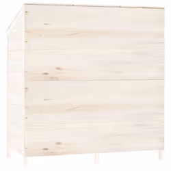 vidaXL Garden Shed Outdoor Storage House Patio Tool Organiser Solid Wood Fir - white, 102 x 52 x 112 cm - Additional view 5