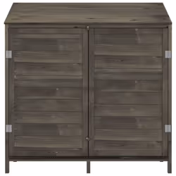 vidaXL Garden Shed Outdoor Storage House Patio Tool Organiser Solid Wood Fir - anthracite, 102 x 52 x 112 cm