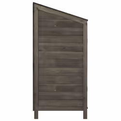 vidaXL Garden Shed Outdoor Storage House Patio Tool Organiser Solid Wood Fir - anthracite, 102 x 52 x 112 cm - Additional view 4