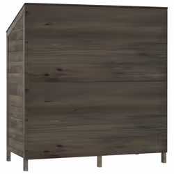 vidaXL Garden Shed Outdoor Storage House Patio Tool Organiser Solid Wood Fir - anthracite, 102 x 52 x 112 cm - Additional view 5