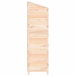 vidaXL Garden Shed Outdoor Storage House Patio Tool Organiser Solid Wood Fir - natural, 55 x 52 x 174.5 cm - Additional view 4