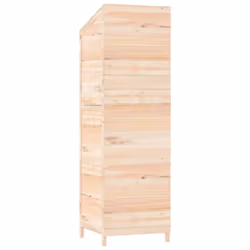 vidaXL Garden Shed Outdoor Storage House Patio Tool Organiser Solid Wood Fir - natural, 55 x 52 x 174.5 cm - Additional view 5