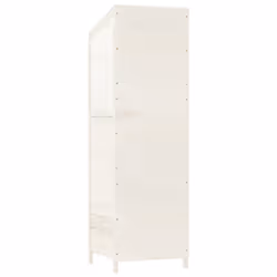 vidaXL Garden Shed Outdoor Storage House Patio Tool Organiser Solid Wood Fir - white, 55 x 52 x 174.5 cm - Additional view 5