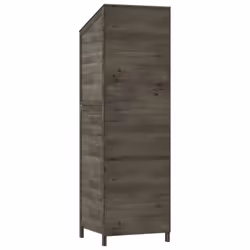 vidaXL Garden Shed Outdoor Storage House Patio Tool Organiser Solid Wood Fir - anthracite, 55 x 52 x 174.5 cm - Additional view 5