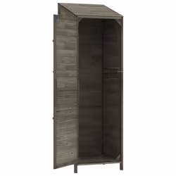 vidaXL Garden Shed Outdoor Storage House Patio Tool Organiser Solid Wood Fir - anthracite, 55 x 52 x 174.5 cm - Additional view 6