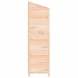 vidaXL Garden Shed Outdoor Storage House Patio Tool Organiser Solid Wood Fir - natural, 102 x 52 x 174.5 cm - Additional view 4