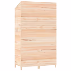 vidaXL Garden Shed Outdoor Storage House Patio Tool Organiser Solid Wood Fir - natural, 102 x 52 x 174.5 cm - Additional view 5